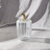 Glass Pumpkin Jar